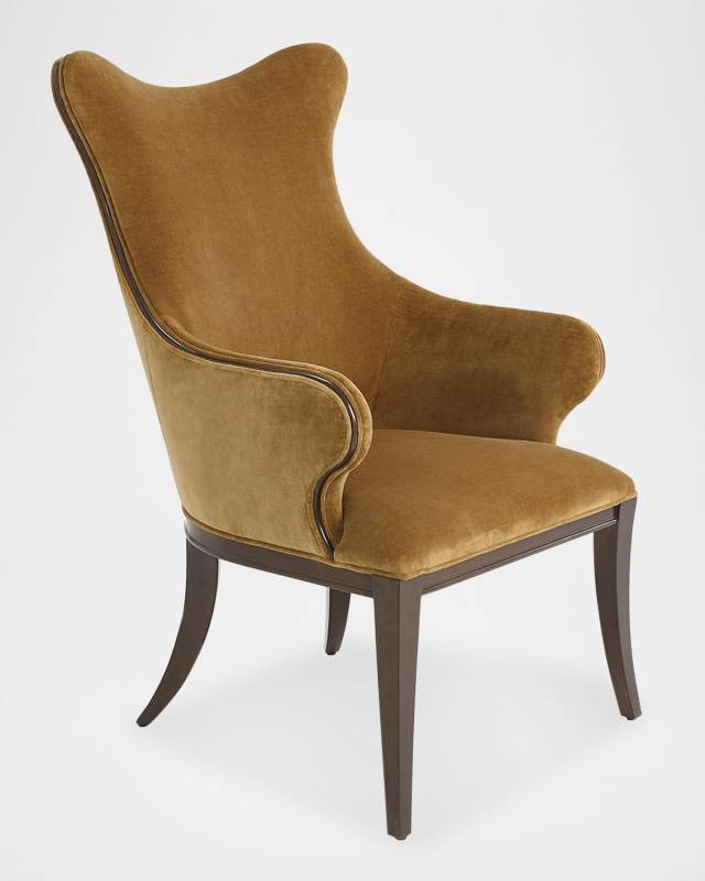 Evelyn Toast Velvet Chair